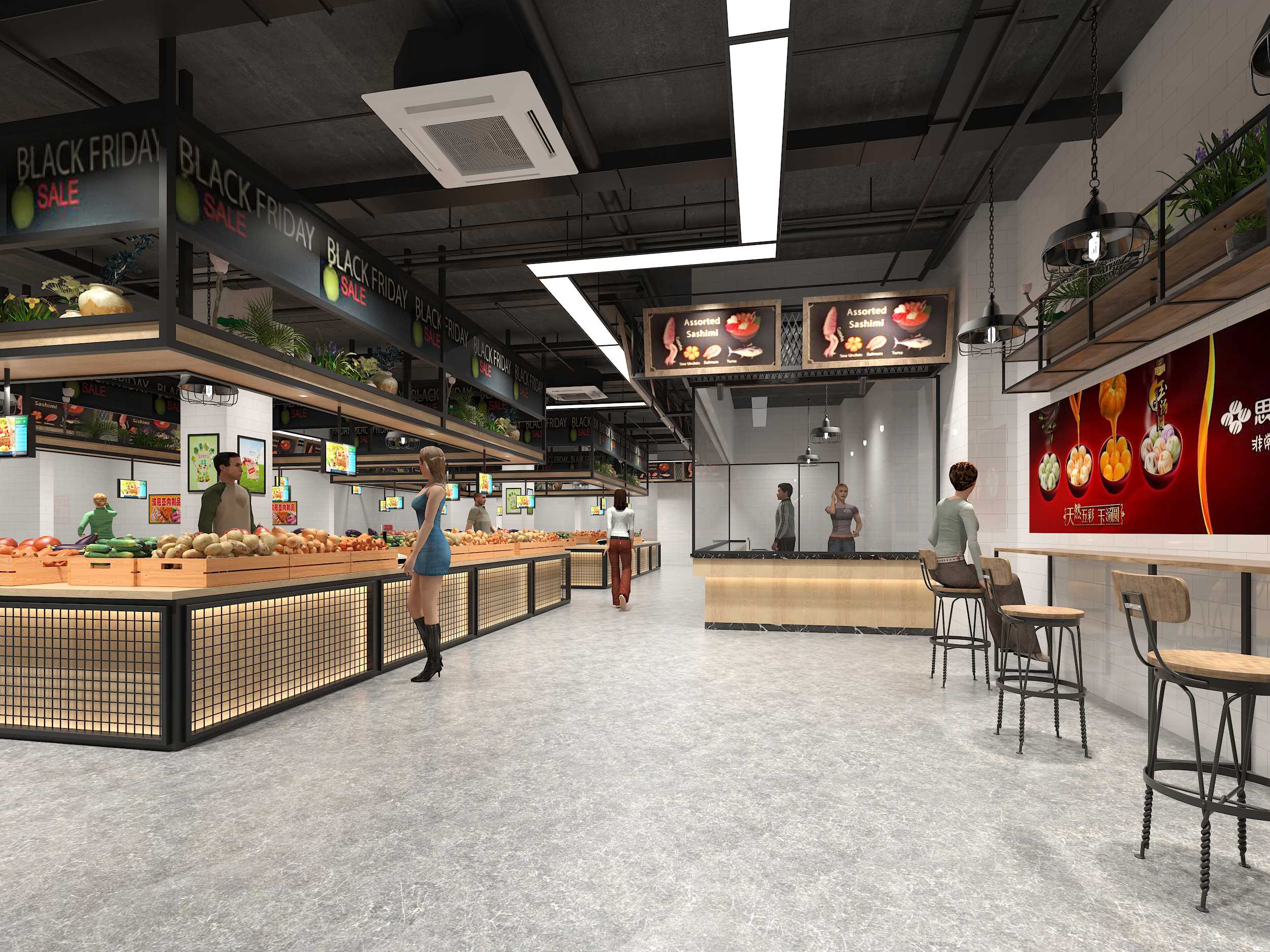 南京江心洲農(nóng)貿(mào)市場設(shè)計案例