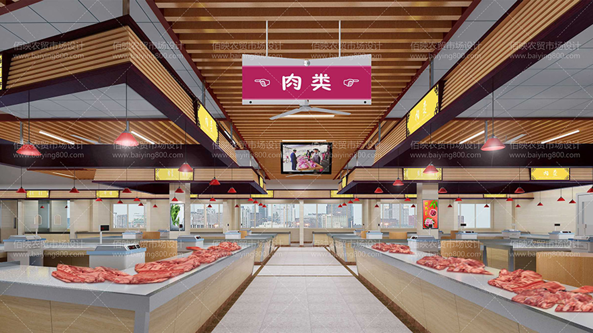 菜市場提升改造，整體風(fēng)格煥然一新