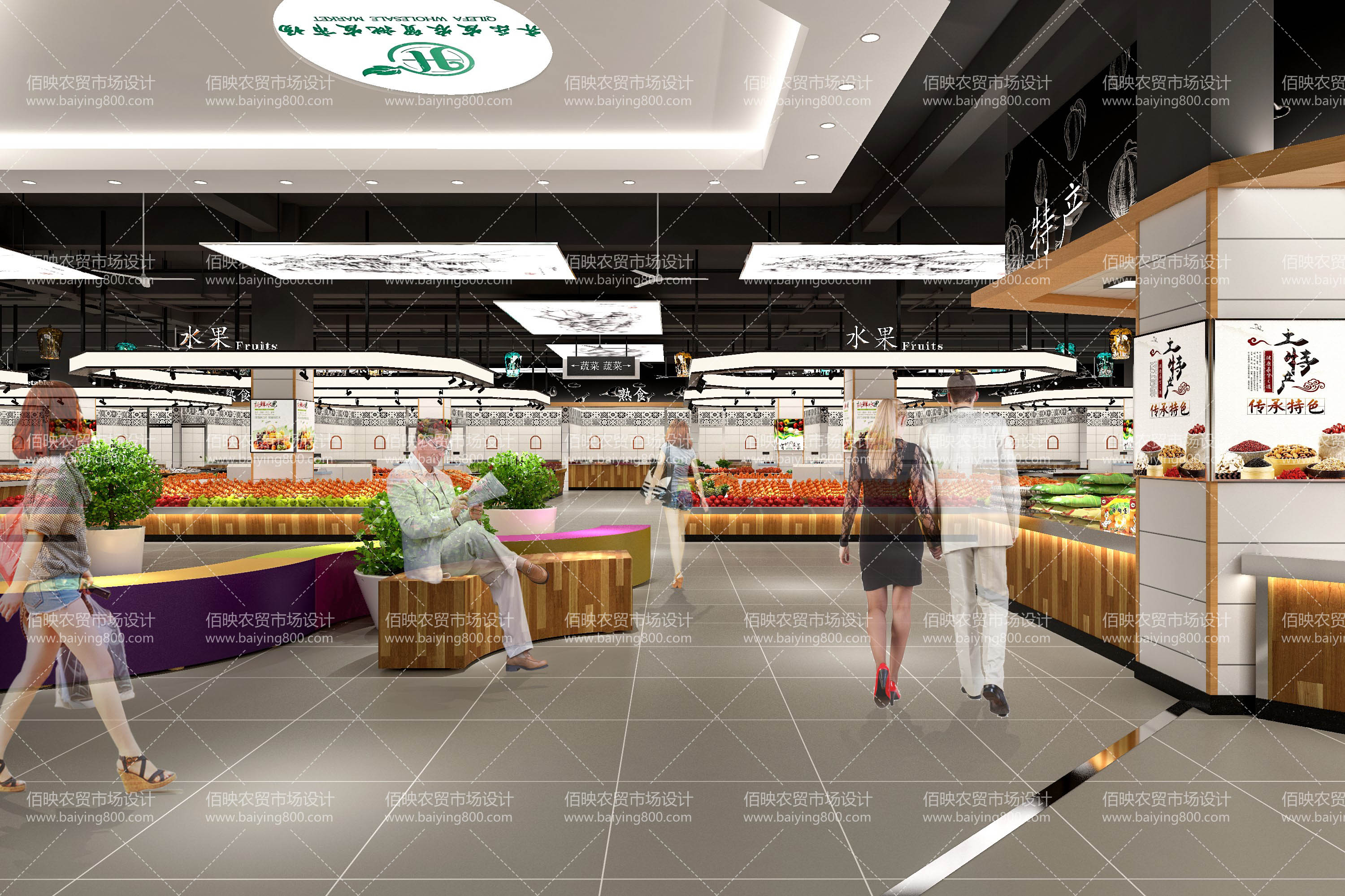 重慶齊樂發(fā)農(nóng)貿(mào)市場(chǎng)設(shè)計(jì)案例